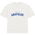 T-shirt Oversize Coton Bio Cardé - Logo Collegiate Anapalou - face_0