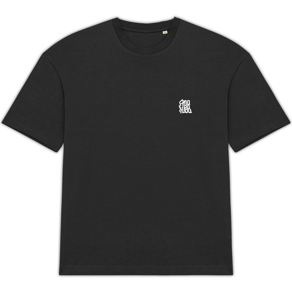 T-shirt Oversize noire - face_0