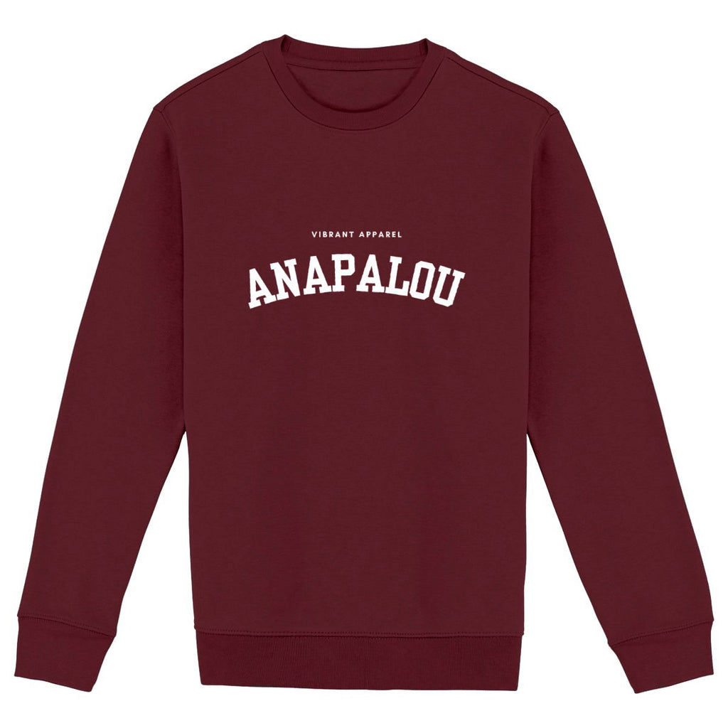 Sweatshirt Heavyweight Collegiate - face_bordeaux