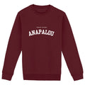 Sweatshirt Heavyweight Collegiate - face_bordeaux