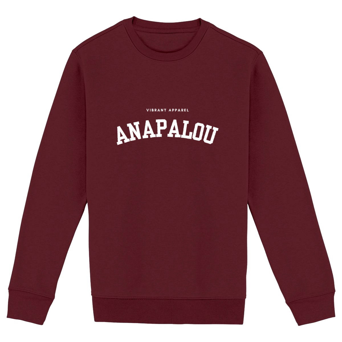 Sweatshirt Heavyweight Collegiate - face_bordeaux