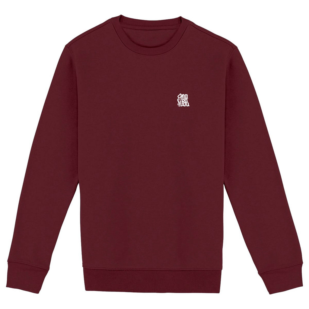 Sweat Heavyweight GOTS - Left Chest Logo - face_bordeaux