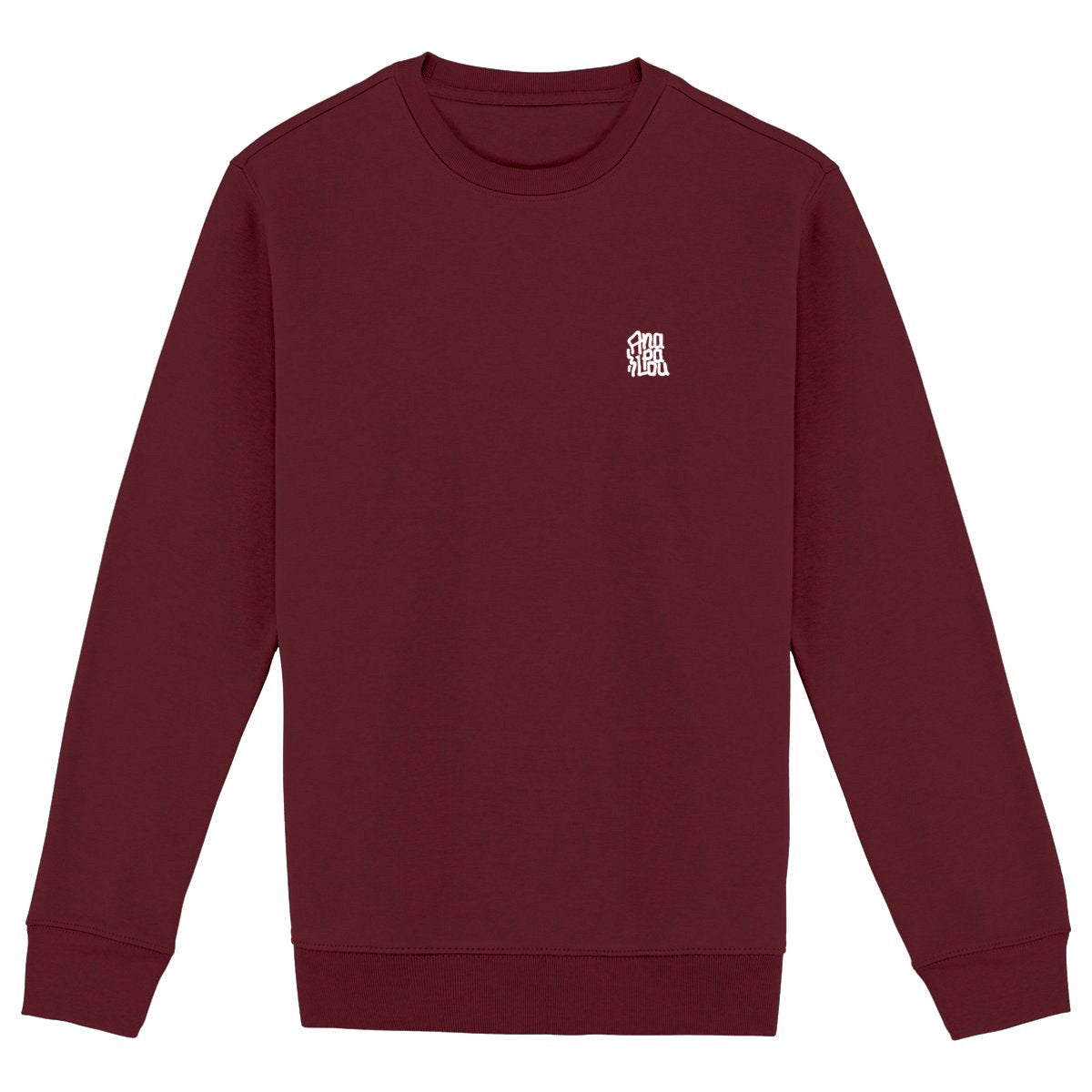 Sweat Heavyweight GOTS - Left Chest Logo - face_bordeaux