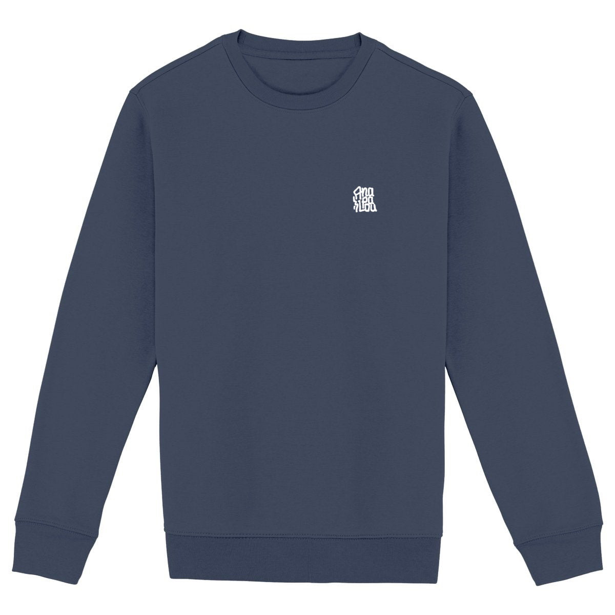 Sweat Heavyweight GOTS - Left Chest Logo - face_marine
